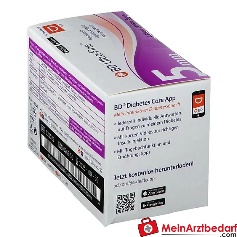 BD Ultra‑Fine Pen-Nadeln 31G 5 mm Einmalgebrauch 105 Stück