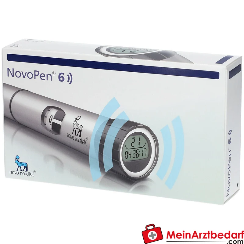 Novo Nordisk NovoPen 6 silber wiederverwendbarer Insulinpen 1 St.