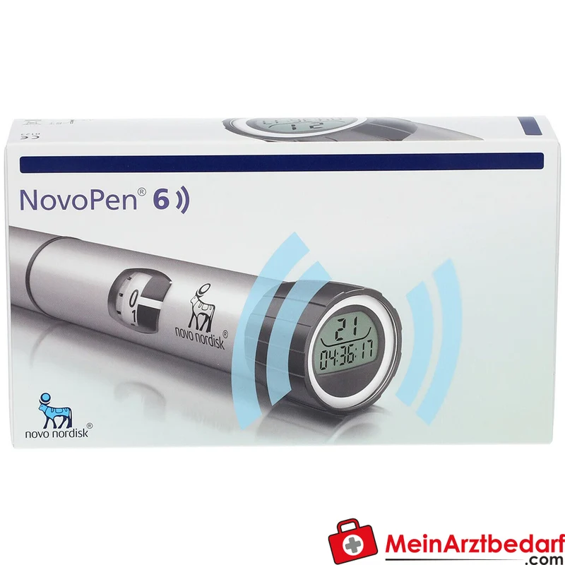 Novo Nordisk NovoPen 6 silber wiederverwendbarer Insulinpen 1 St.