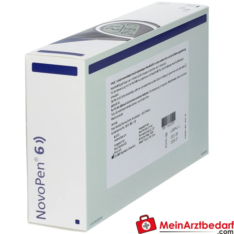 NovoPen 6 blau wiederverwendbarer Insulinpen für 3 ml Penfill 1 St.