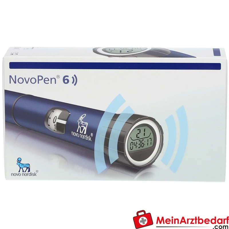 NovoPen 6 blau wiederverwendbarer Insulinpen für 3 ml Penfill 1 St.