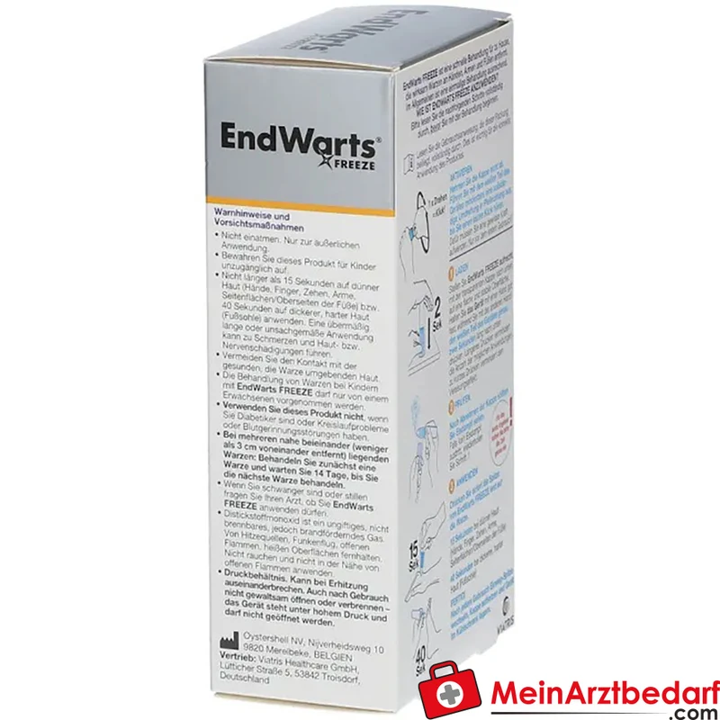EndWarts FREEZE Vereisungsmittel Distickstoffmonoxid (N2O) 7,5 g