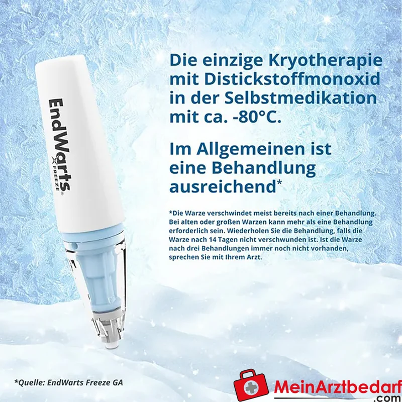EndWarts FREEZE Vereisungsmittel Distickstoffmonoxid (N2O) 7,5 g