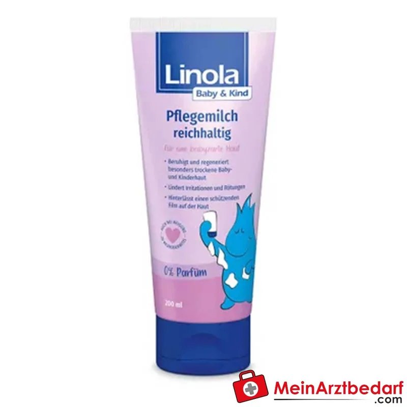 Linola Baby & Kind Pflegemilch reichhaltig mit Linolsäure Lotion 200 ml