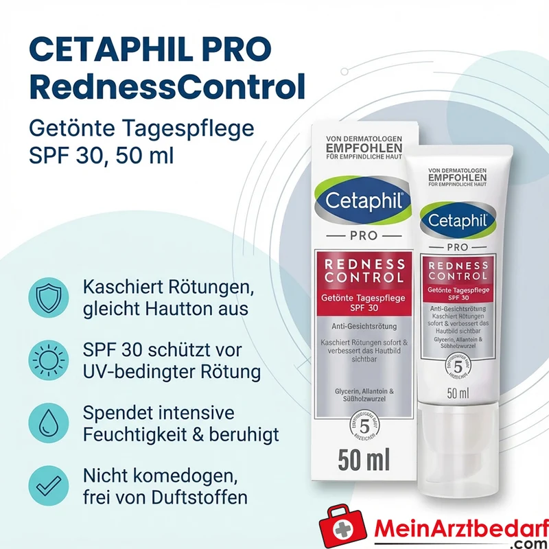 CETAPHIL PRO RednessControl getönte Tagespflege SPF 30 Creme 50 ml
