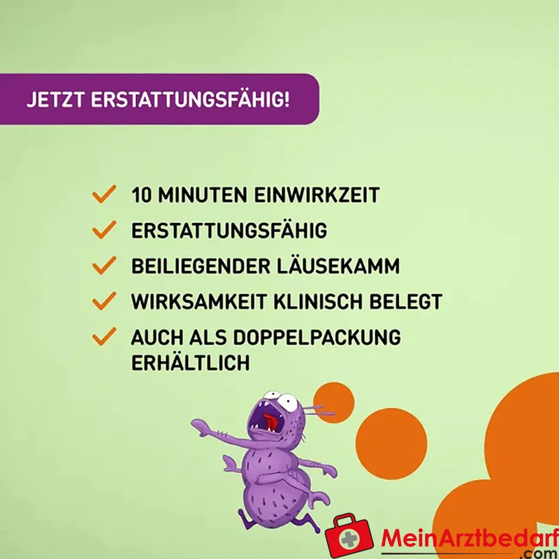NYDA Läusespray mit 2‑Stufen-Dimeticon 50 ml