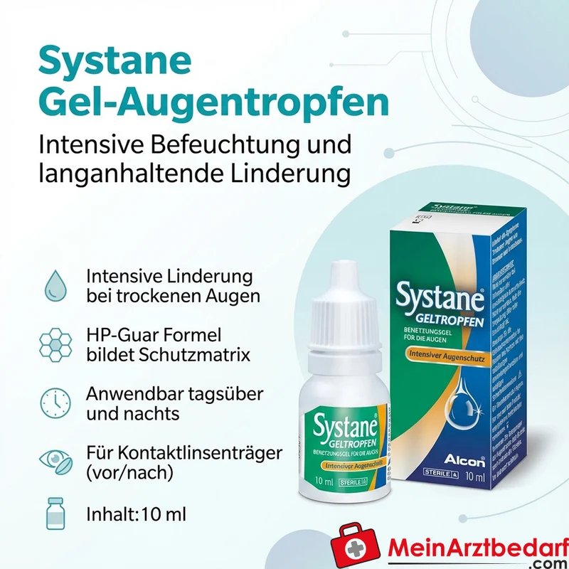 Systane Geltropfen (HP‑Guar) Gel-Augentropfen 10 ml