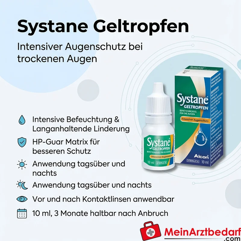Systane Geltropfen (HP‑Guar) Gel-Augentropfen 10 ml