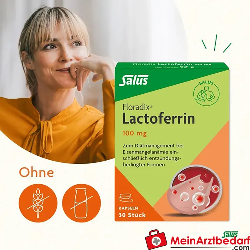 Salus Floradix Lactoferrin 100 mg Kapseln 30 Stück
