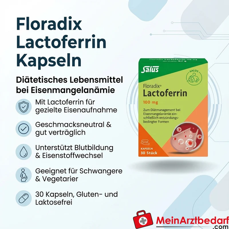 Salus Floradix Lactoferrin 100 mg Kapseln 30 Stück