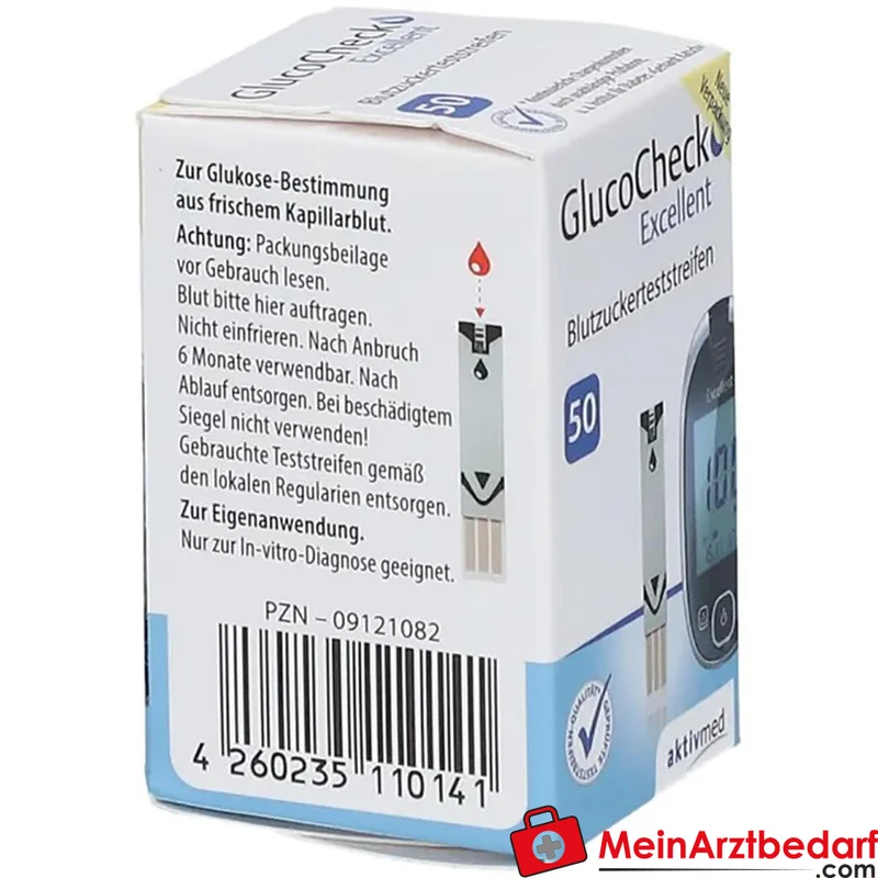 GlucoCheck Excellent Teststreifen 50 Stück