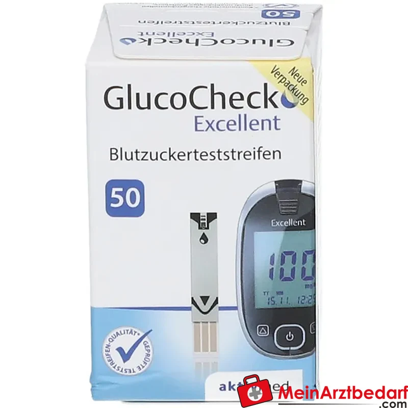 GlucoCheck Excellent Teststreifen 50 Stück