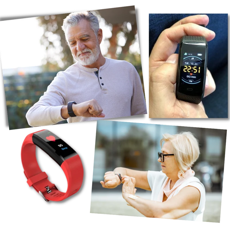 Smartwatch für Senioren - Einfache Bedienung - Gesundheits- und Trainingsüberwachung