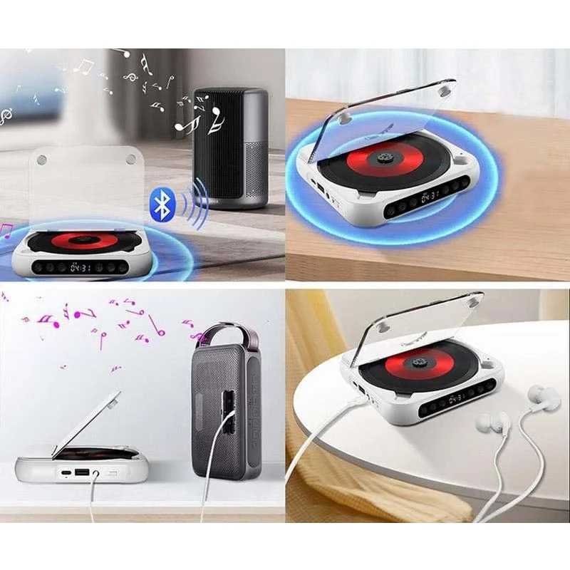 Tragbarer CD-Player - Bluetooth | Hi-Fi Sound | Mehrere Farben