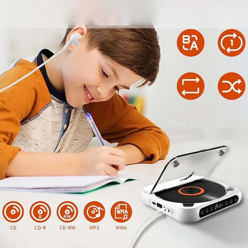 Tragbarer CD-Player - Bluetooth | Hi-Fi Sound | Mehrere Farben