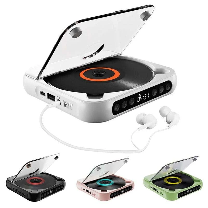 Tragbarer CD-Player - Bluetooth | Hi-Fi Sound | Mehrere Farben