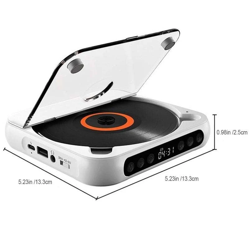 Tragbarer CD-Player - Bluetooth | Hi-Fi Sound | Mehrere Farben