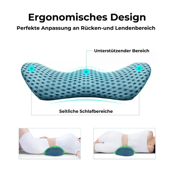 LendenKissen | Orthopädisches Lendenkissen – Premium Memory-Schaum Stützkissen
