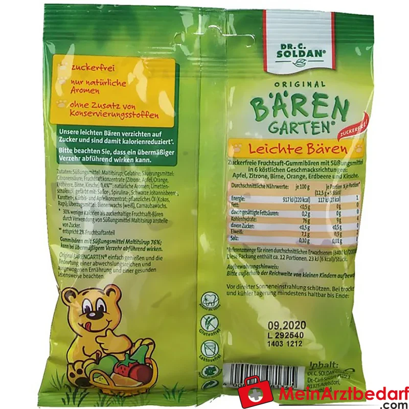 Bärengarten Fruchtsaft-Bären zuckerfrei mit Vitaminen Gummibärchen 150 g