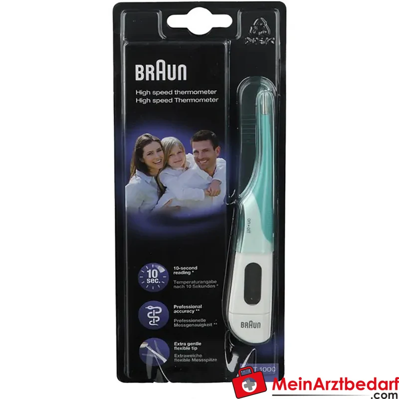 Braun Digitalthermometer PRT1000 flexible Messspitze wasserdicht 1 St.