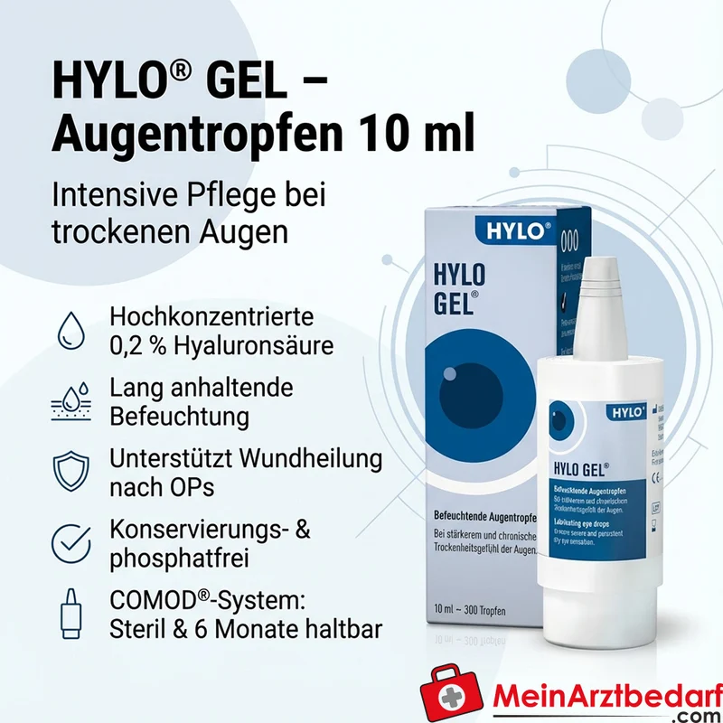 HYLO®-GEL 0,2 % Hyaluronsäure Augentropfen 10 ml