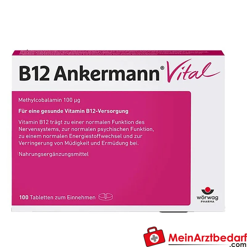 Ankermann B12 Vital 100 µg Methylcobalamin Tabletten 100 Stück