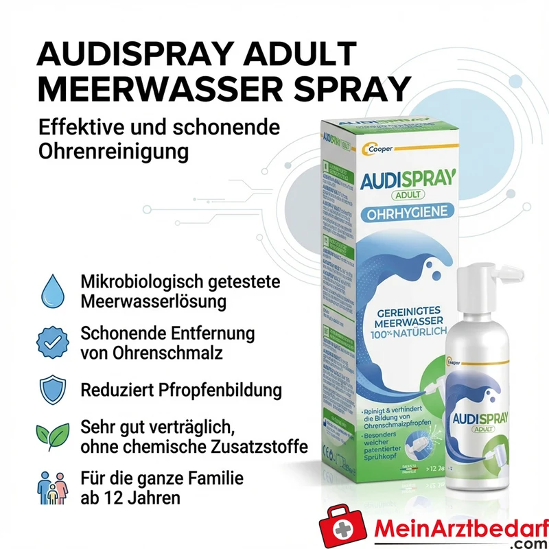 Audispray Adult Meerwasser 1000 mg Spray (hyperton) 50 ml Medizinprodukt
