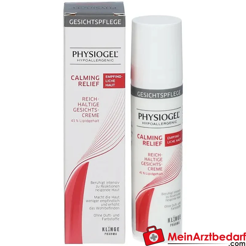 PHYSIOGEL Calming Relief Reichhaltige Gesichtscreme 40 ml für trockene, empfindliche Haut