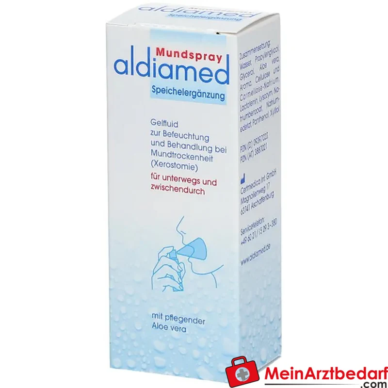 aldiamed Mundspray Speichelergänzung mit Panthenol & Aloe Vera Spray 50 ml