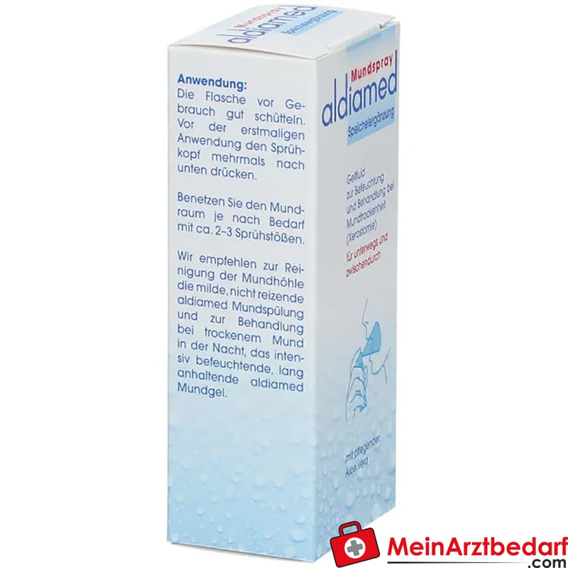 aldiamed Mundspray Speichelergänzung mit Panthenol & Aloe Vera Spray 50 ml