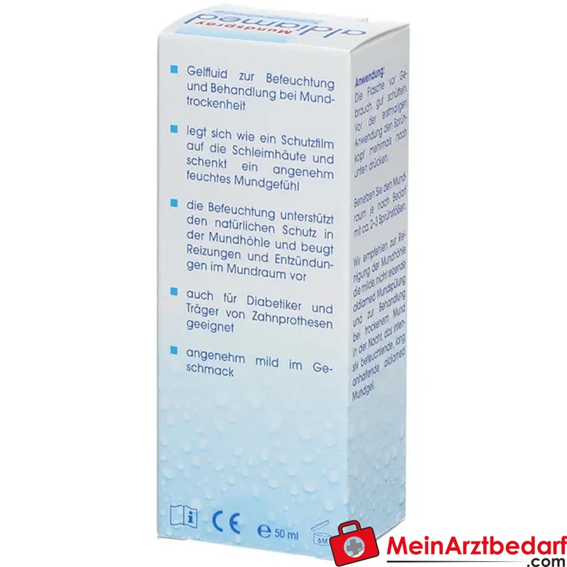 aldiamed Mundspray Speichelergänzung mit Panthenol & Aloe Vera Spray 50 ml
