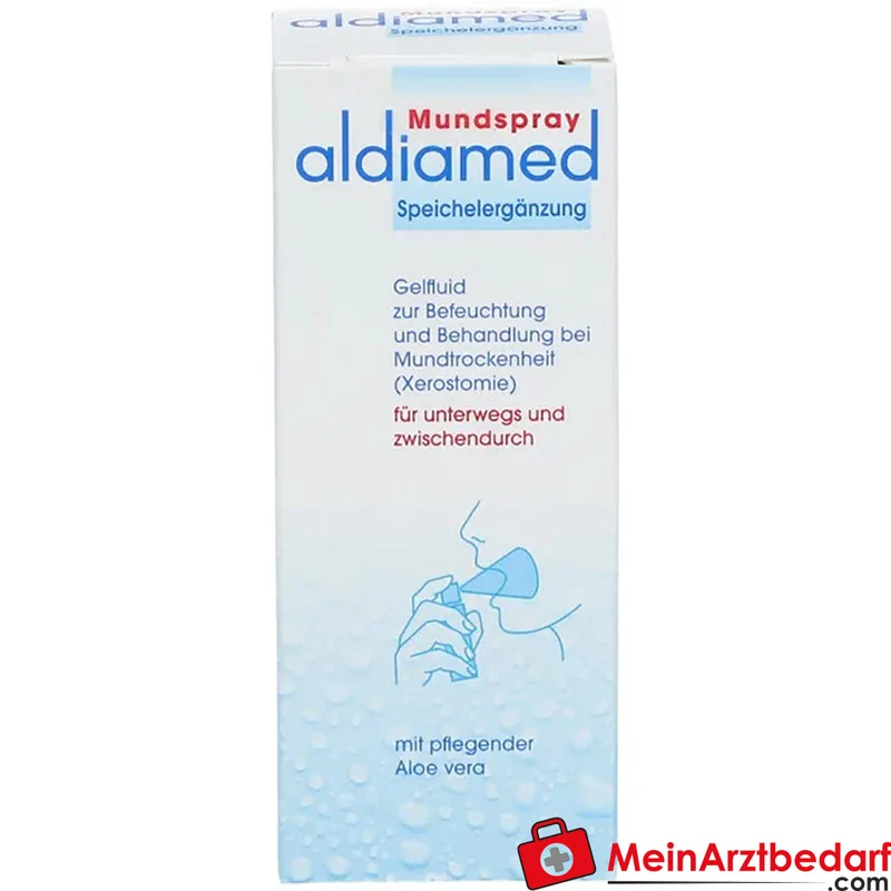 aldiamed Mundspray Speichelergänzung mit Panthenol & Aloe Vera Spray 50 ml