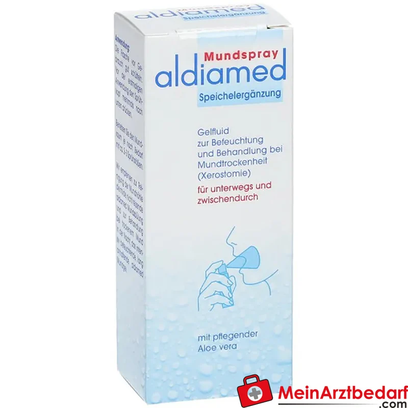 aldiamed Mundspray Speichelergänzung mit Panthenol & Aloe Vera Spray 50 ml
