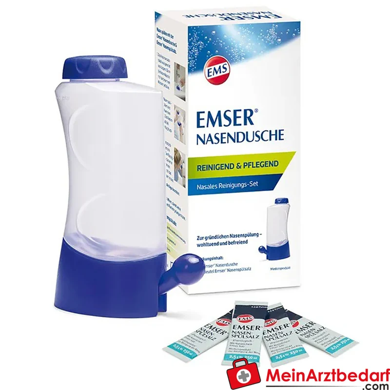 EMSER Nasendusche mit 4 Beuteln Nasenspülsalz Nasenspülset 1 St.