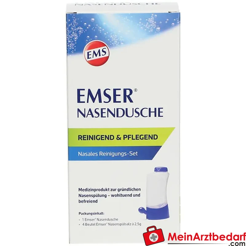 EMSER Nasendusche mit 4 Beuteln Nasenspülsalz Nasenspülset 1 St.