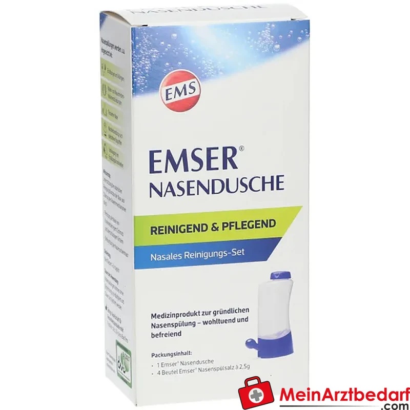 EMSER Nasendusche mit 4 Beuteln Nasenspülsalz Nasenspülset 1 St.