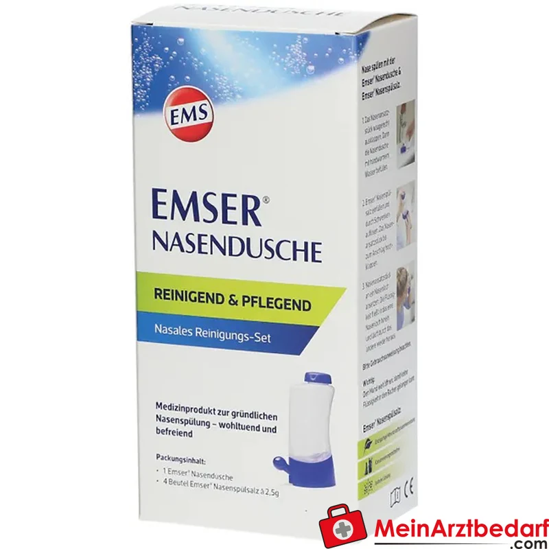 EMSER Nasendusche mit 4 Beuteln Nasenspülsalz Nasenspülset 1 St.