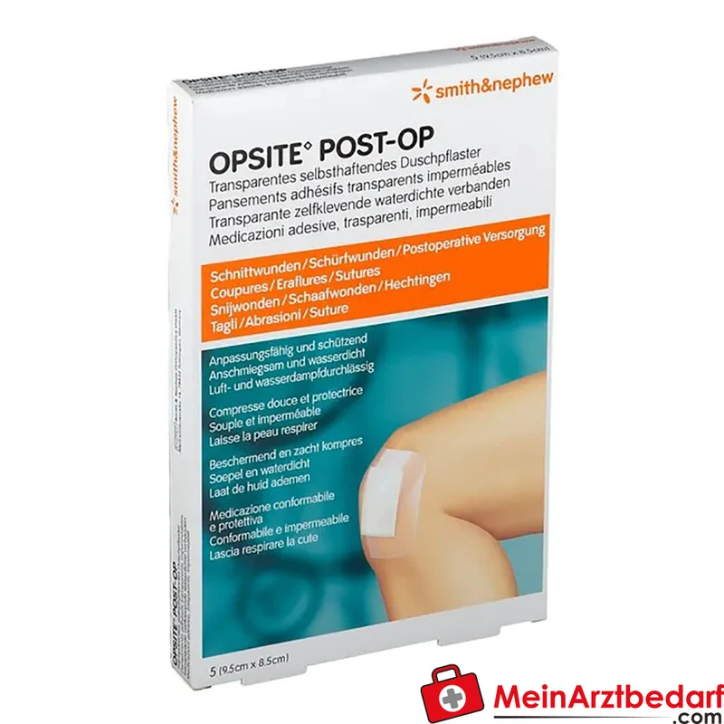 OPSITE Post-Op steril Wundverband 9,5 x 8,5 cm 5 Stück