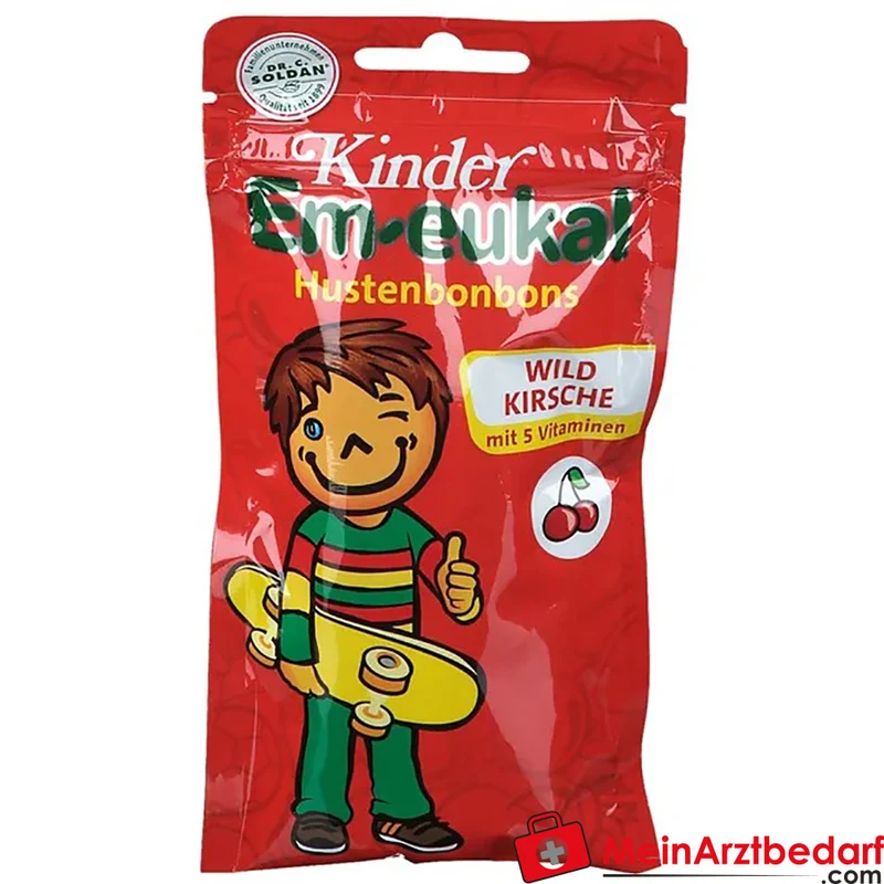 Em-eukal Kinder Wildkirsche Bonbons mit Vit. C, B6, B12 & Folsäure 75 g