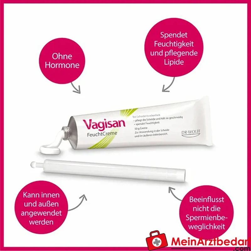 Vagisan FeuchtCreme mit Natrium DL‑lactat und Octyldodecanol Vaginalcreme 50 g