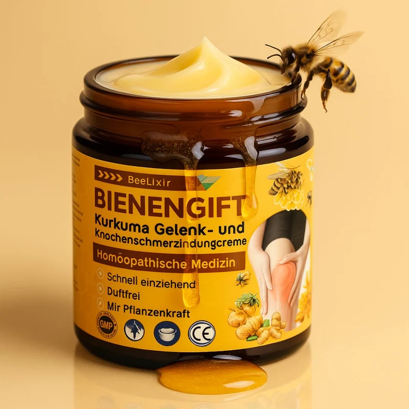 1+1 GRATIS | BeeLixir™ | Bienengiftcreme | Salbe mit Bienengift, Hyaluron & Kollagen