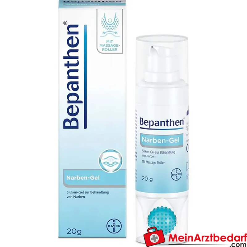Bepanthen Narben-Gel mit Massage-Roller, Silikon & Dexpanthenol, 20 g