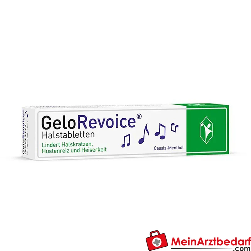 GeloRevoice Halstabletten Hyaluronsäure, Xanthan & Carbomer 20 Stück
