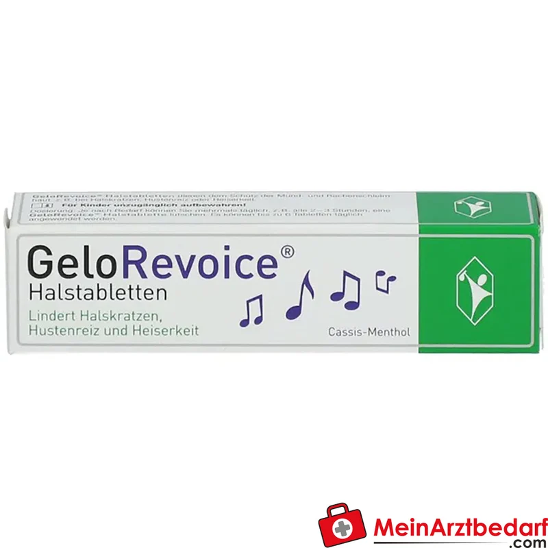 GeloRevoice Halstabletten Hyaluronsäure, Xanthan & Carbomer 20 Stück