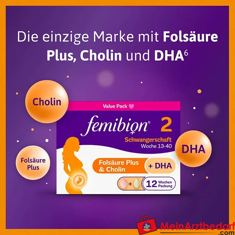 Femibion® 2 Schwangerschaft Folsäure & Metafolin Tabletten 2 x 56 St.