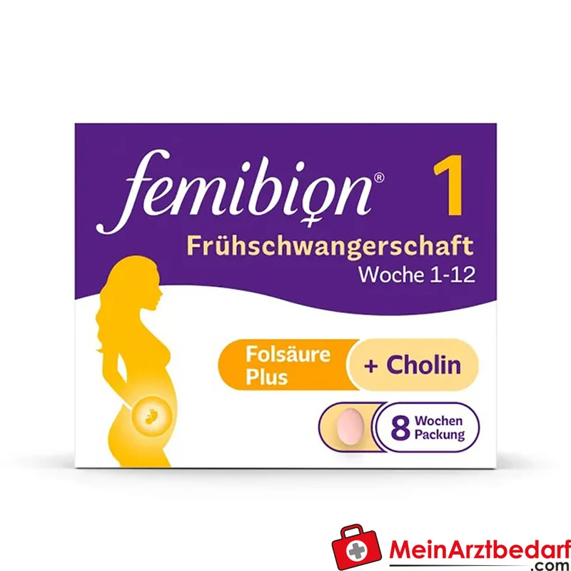 Femibion 1 Frühschwangerschaft Tabletten 800 µg Folsäure (Metafolin) 56 St.