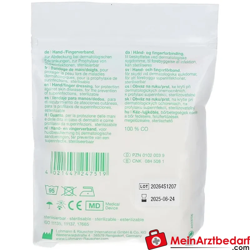 tg Handschuhe 100% Baumwolle Gr. M (7,5–8,5) Unterziehhandschuhe 2 Stück