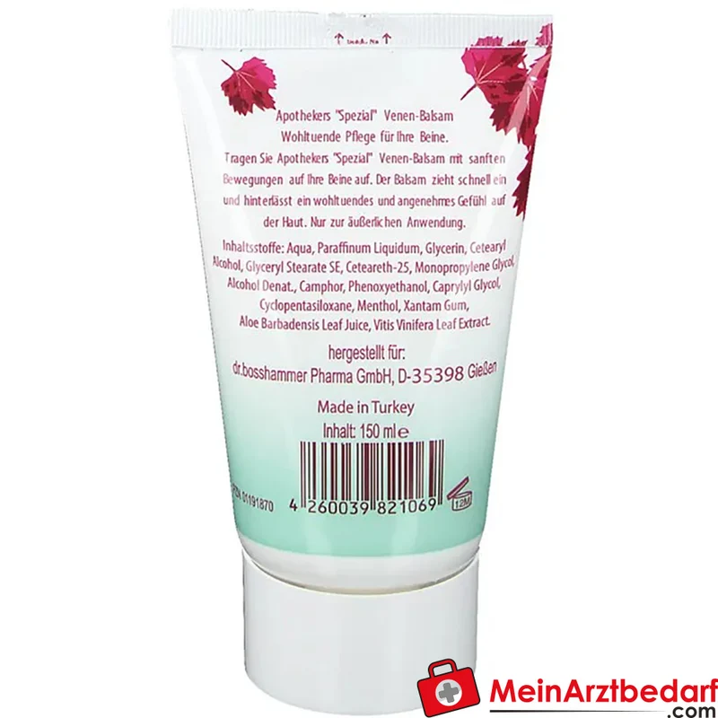 Venen-Balsam mit rotem Weinlaub (Vitis vinifera) 150 ml