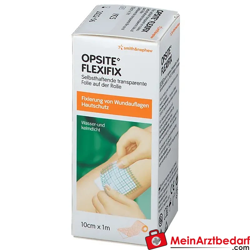 OPSITE Flexifix unsteril Polyurethan-Fixierfolie 10 cm x 1 m Rolle
