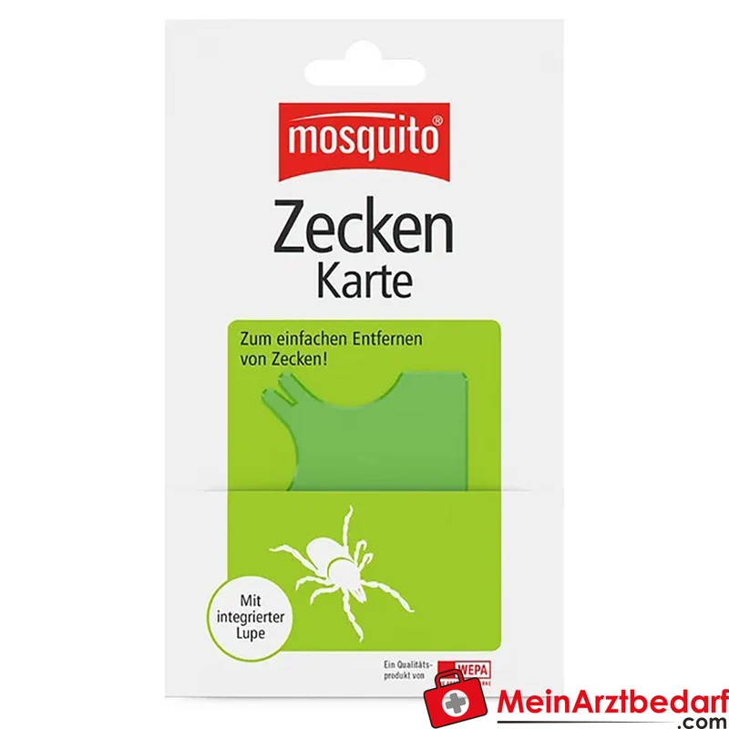 mosquito Zecken-Karte mit Lupe, Scheckkarte zur schonenden Entfernung, 1 St.